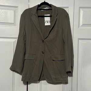 Zara Tan Blazer Jacket